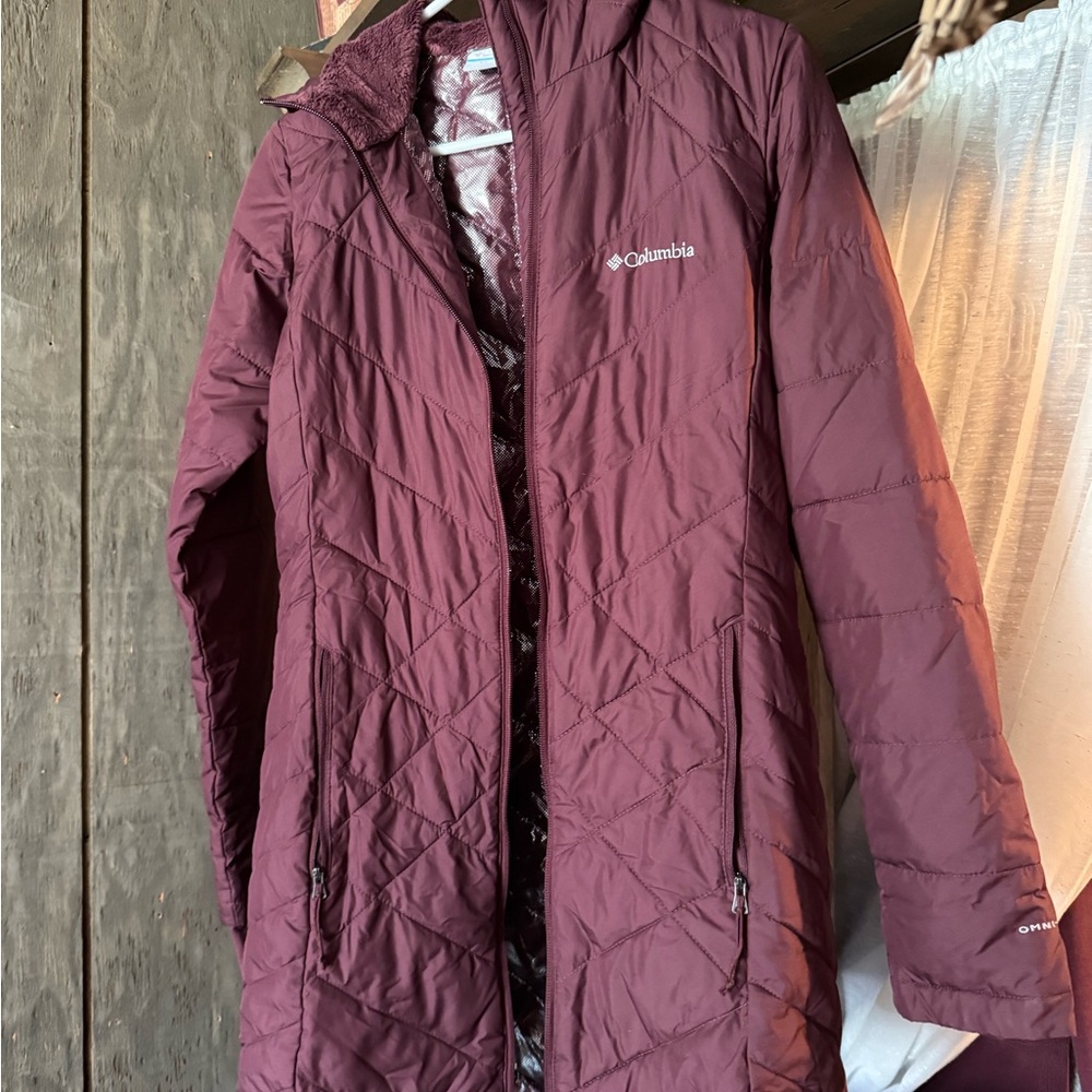 Columbia Women's Maroon Quilted Coat